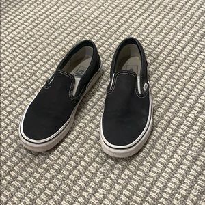 Black slip on vans